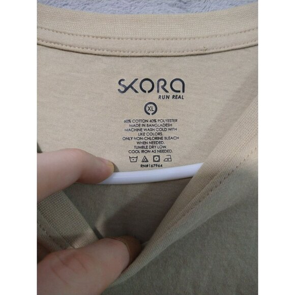 Skora Shirt Mens XL Quick Dry Short Sleeve Running Workout Gym Lot of 2 - Picture 5 of 6